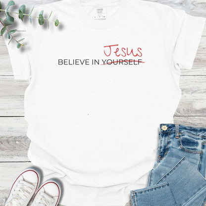 Believe Better T-Shirt in White - Christian graphic tee
