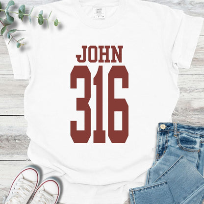 John 316 Varsity T-shirt