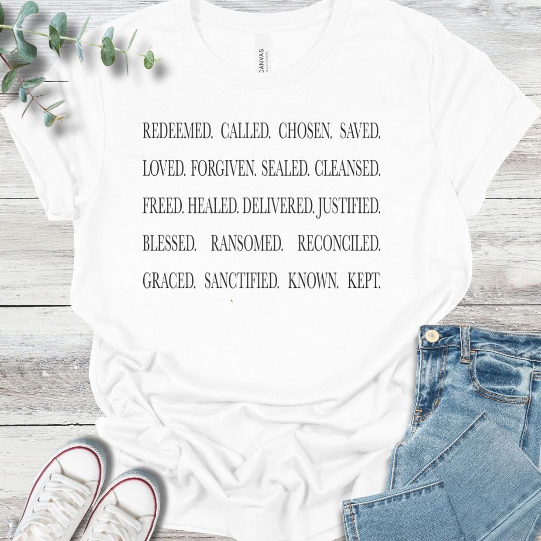 Identity T-Shirt in White - Christian graphic tee