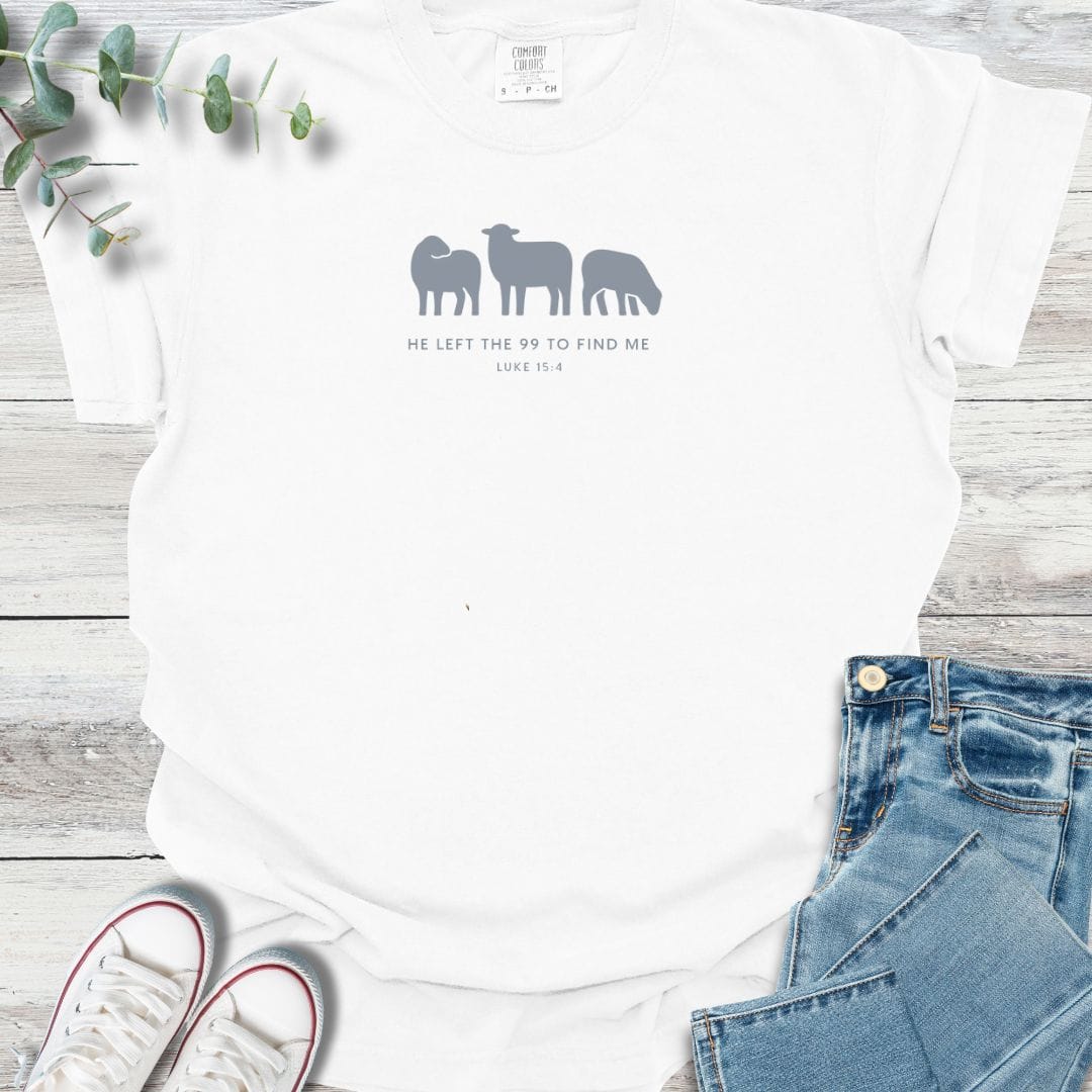 Left the 99 T-Shirt in White - Christian graphic tee
