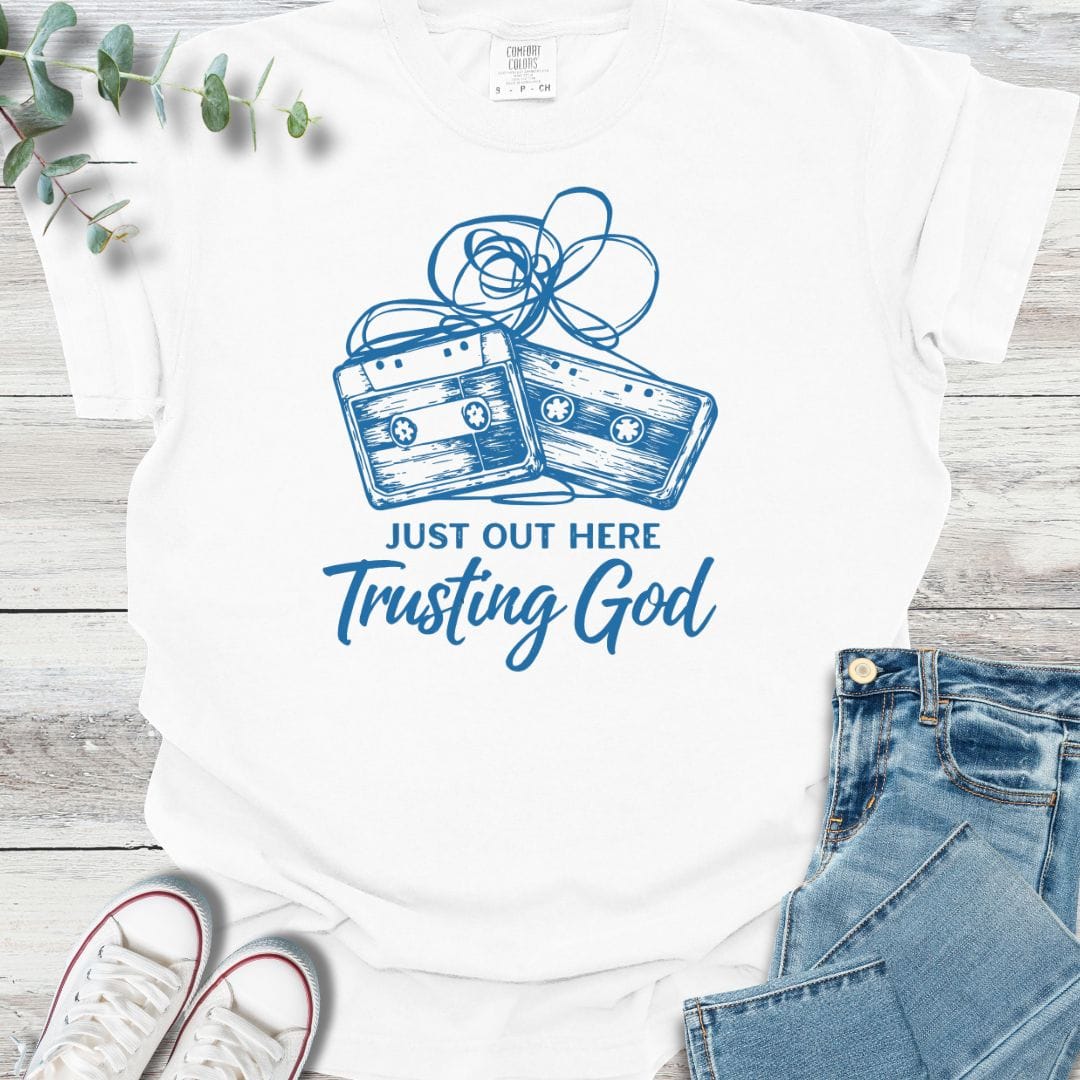 Messy Faith T-Shirt in White - Christian graphic tee