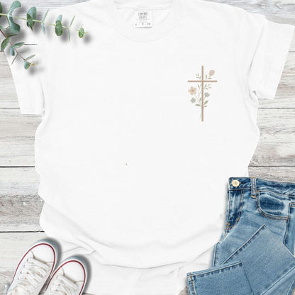 Floral Cross T-shirt