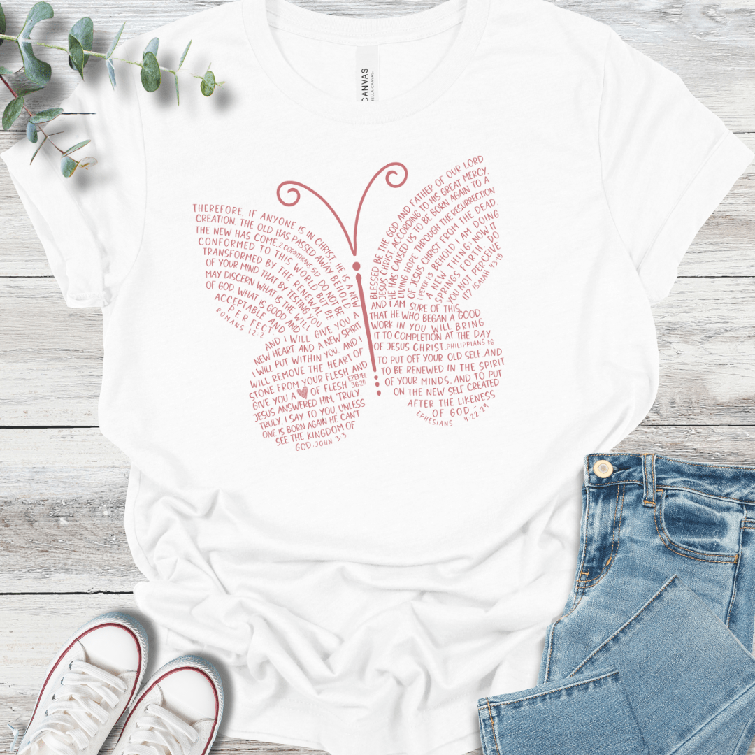 Scripture Butterfly Tee