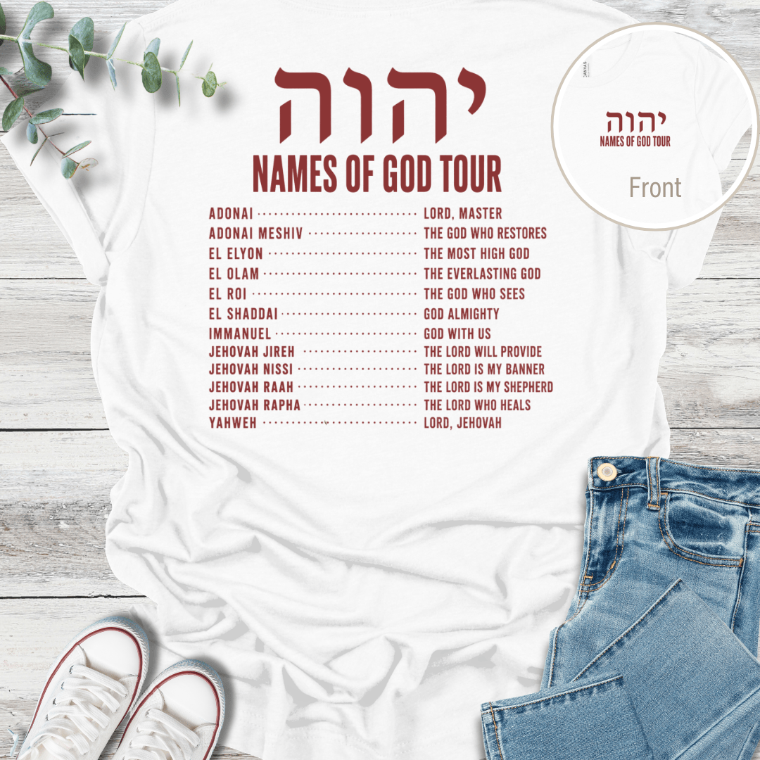 Names of God T-Shirt - Christian graphic tee
