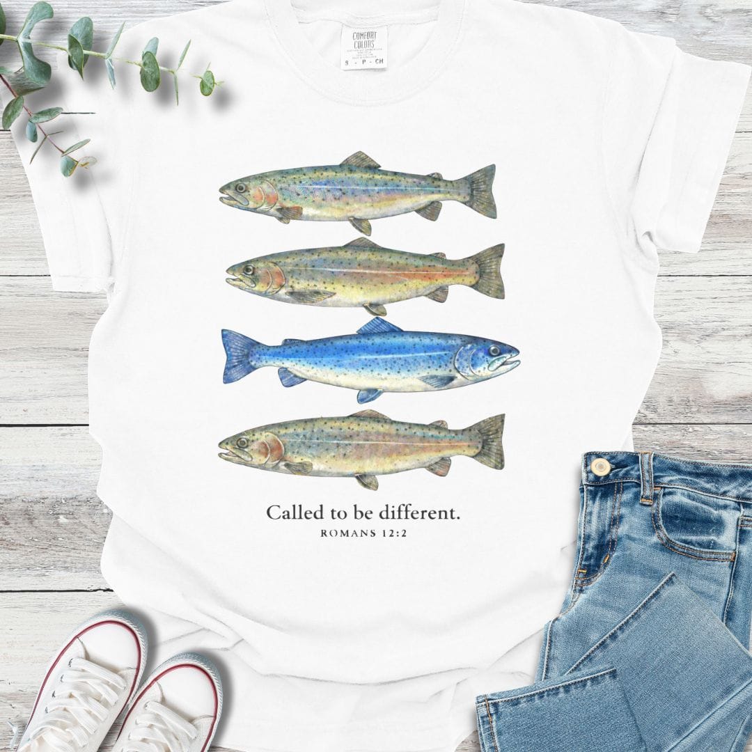 Be Different T-Shirt in White - Christian graphic tee