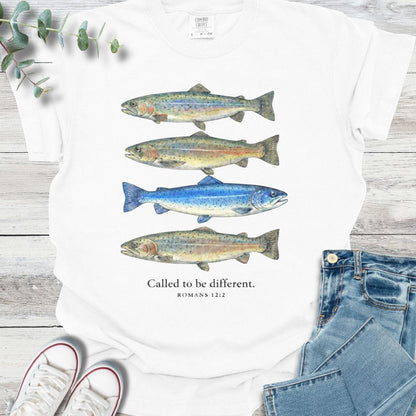 Be Different T-Shirt in White - Christian graphic tee