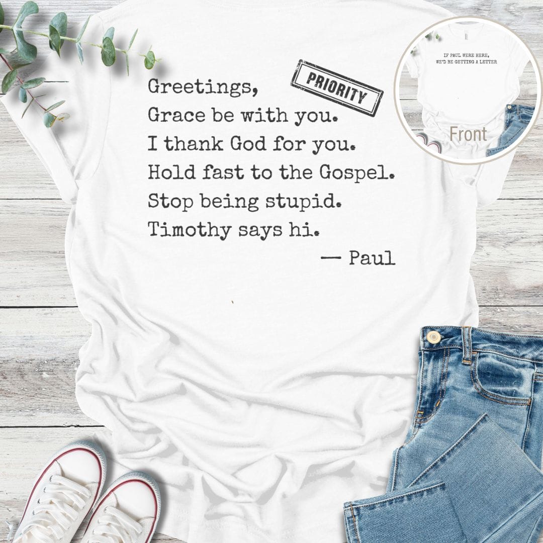 Pure Paul Special Edition T-Shirt in White - Christian graphic tee
