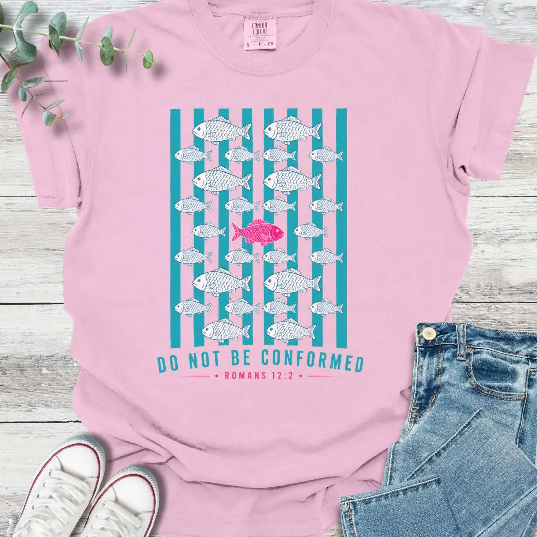 Against the Current T-Shirt in Blossom - Christian graphic tee