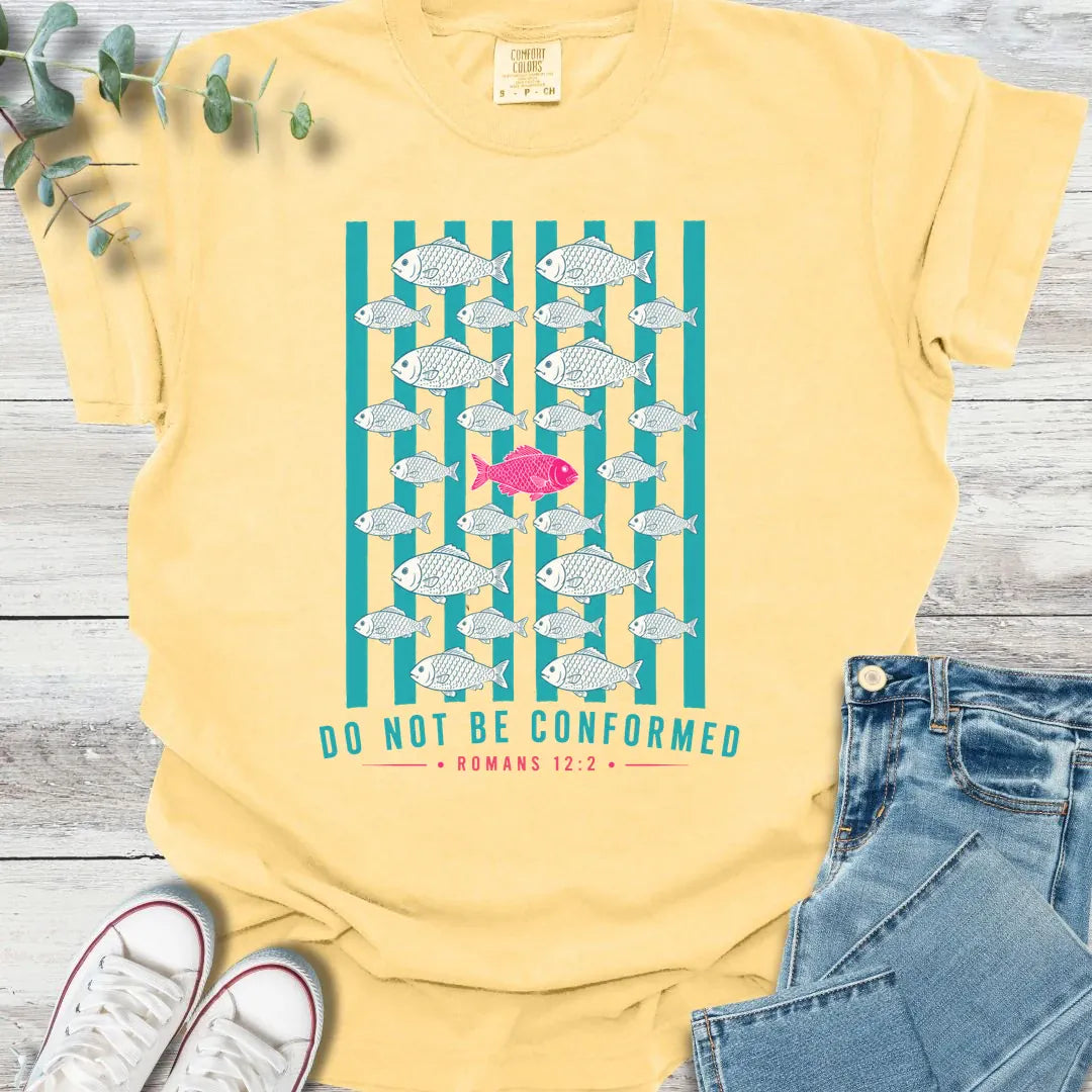 Against the Current T-Shirt in Butter - Christian graphic tee