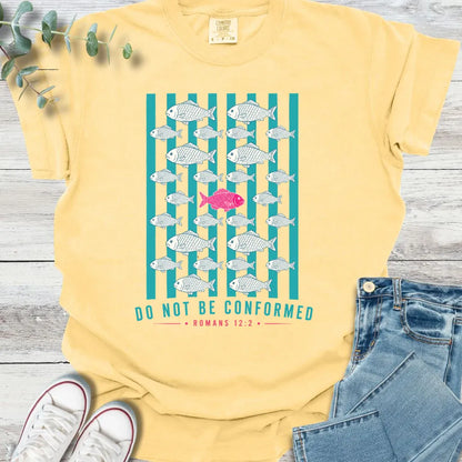 Against the Current T-Shirt in Butter - Christian graphic tee