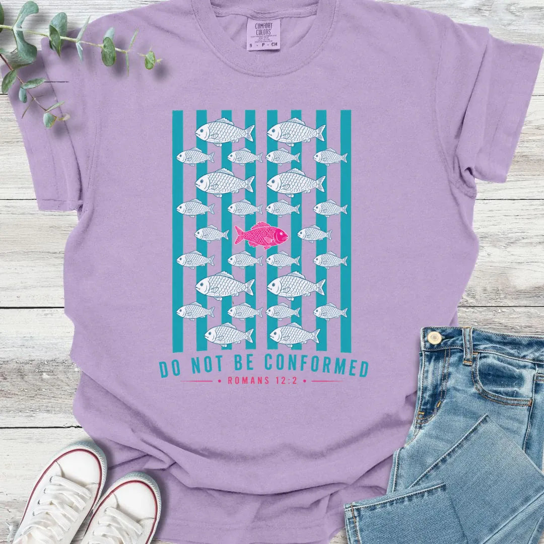 Against the Current T-Shirt in Orchid - Christian graphic tee
