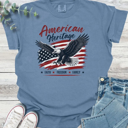 Faith & Freedom T-Shirt - Christian graphic tee