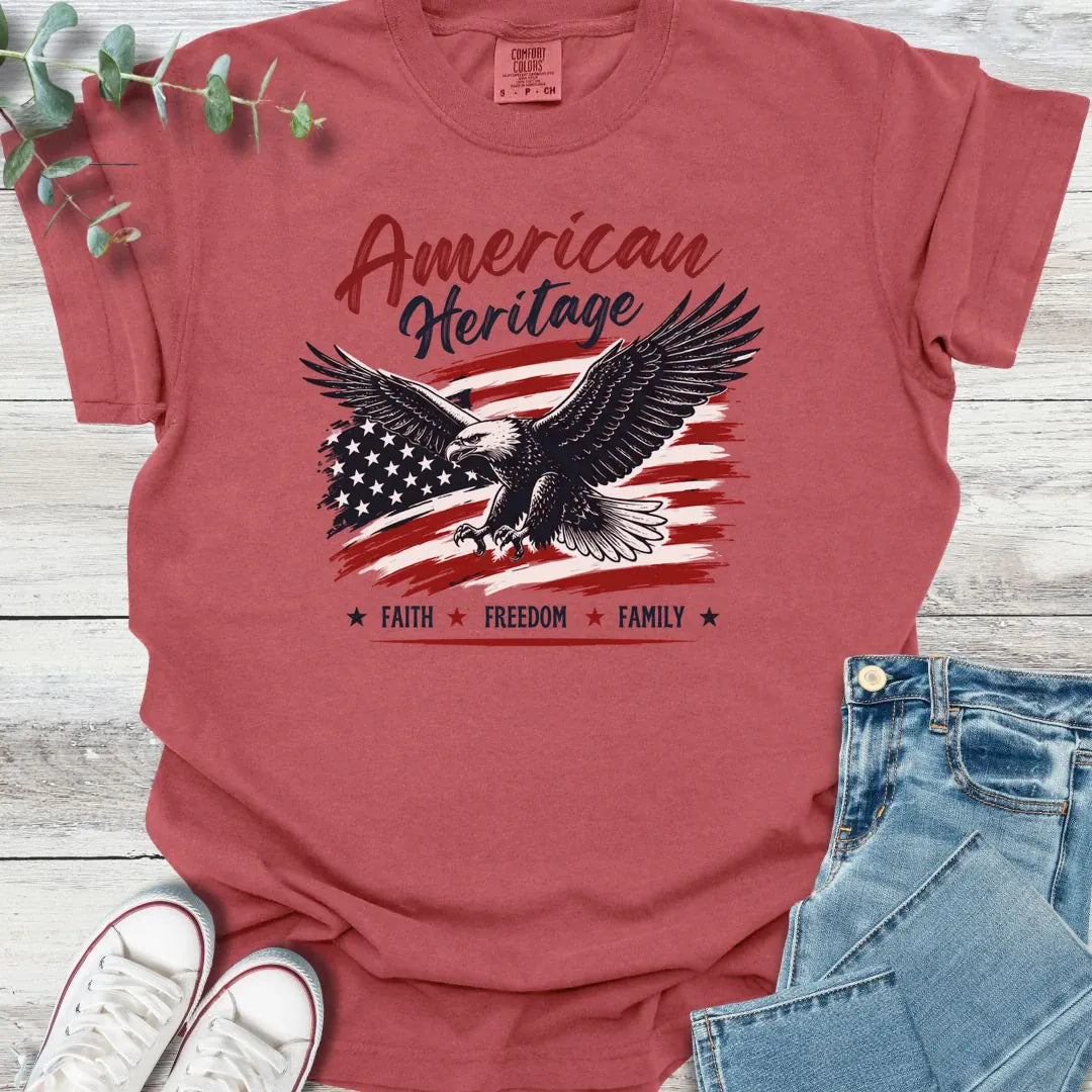 Faith & Freedom T-Shirt - Christian graphic tee