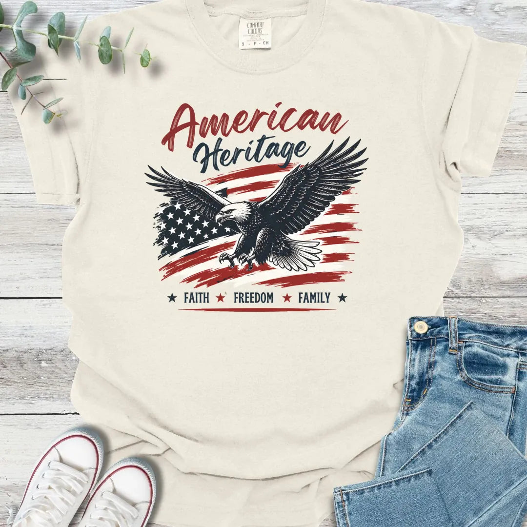 Faith & Freedom T-Shirt - Christian graphic tee