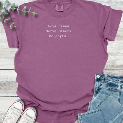 Be Joyful T-Shirt - Christian graphic tee