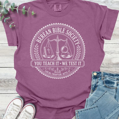 Berean Bible Society T-Shirt - Christian graphic tee