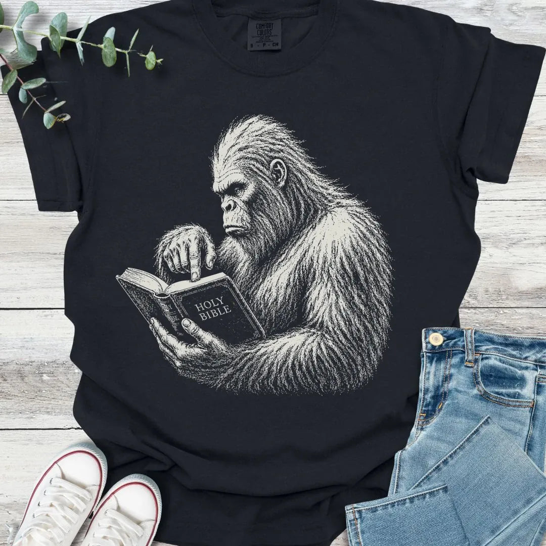 Bigfoot Berean T-Shirt in Black - Christian graphic tee