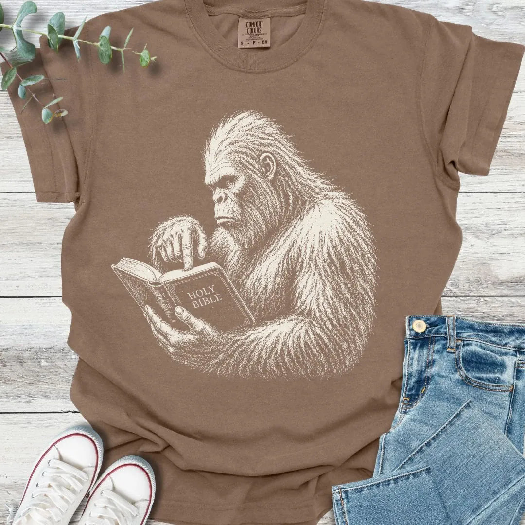 Bigfoot Berean T-Shirt in Espresso - Christian graphic tee