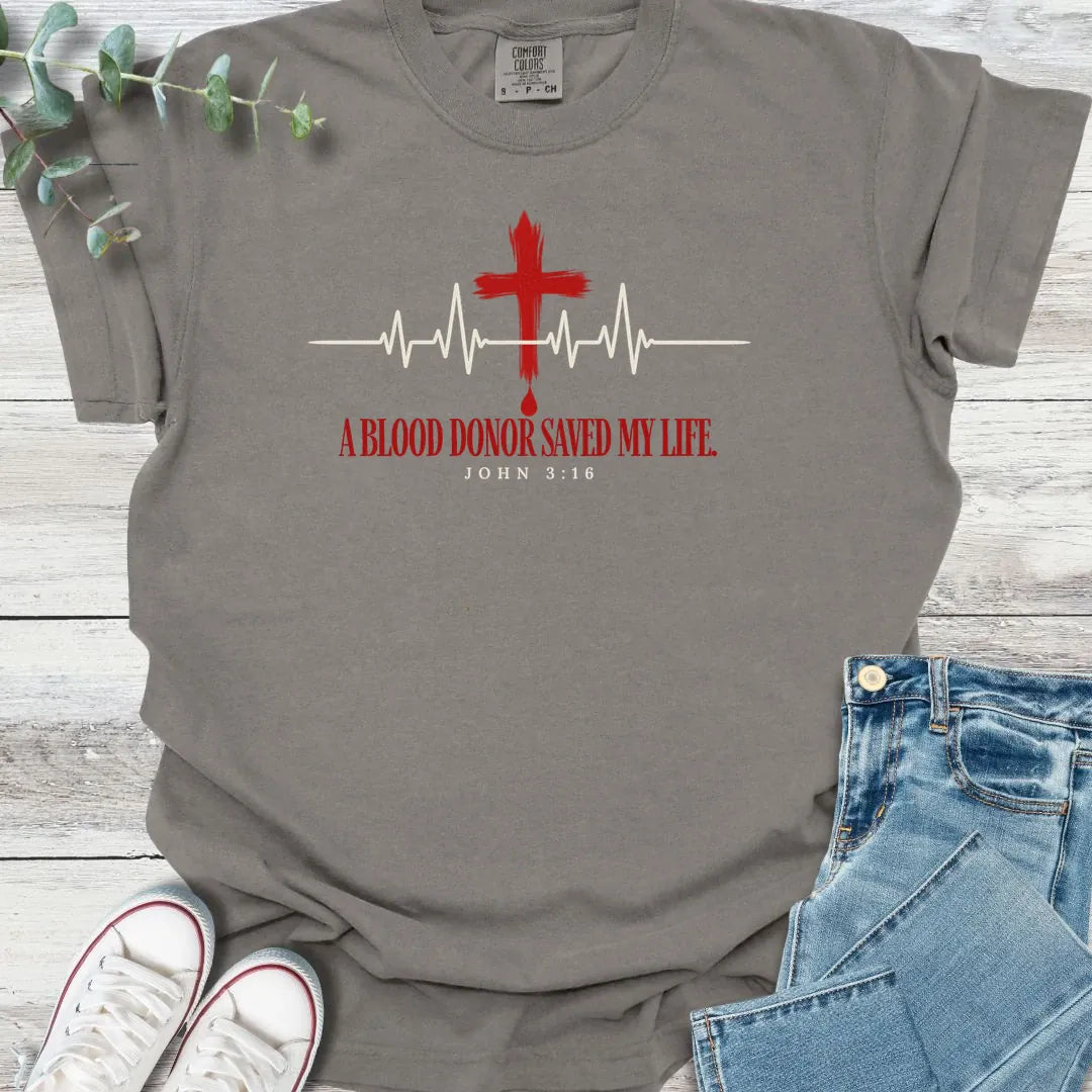 Blood Donor T-Shirt - Christian graphic tee