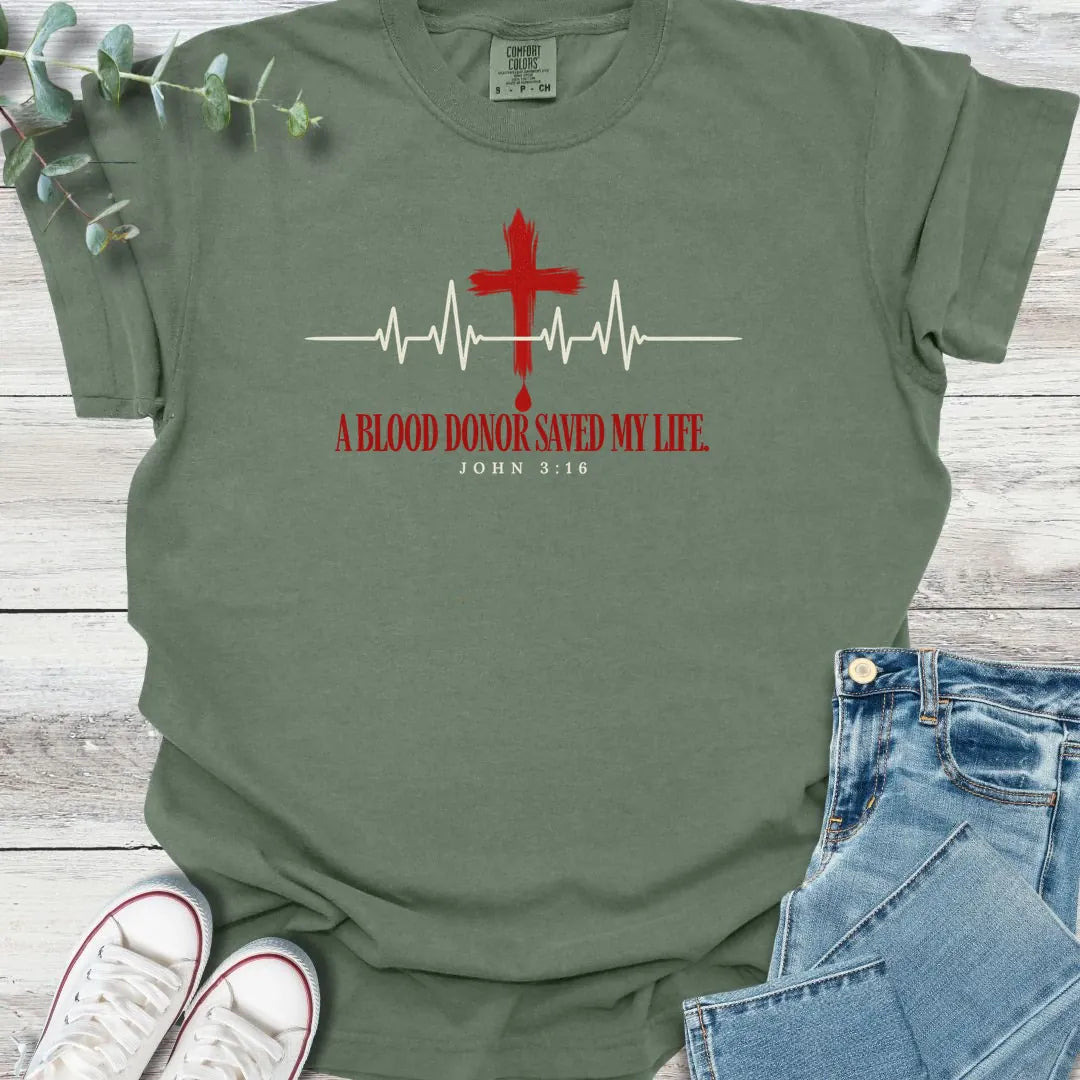 Blood Donor T-Shirt - Christian graphic tee