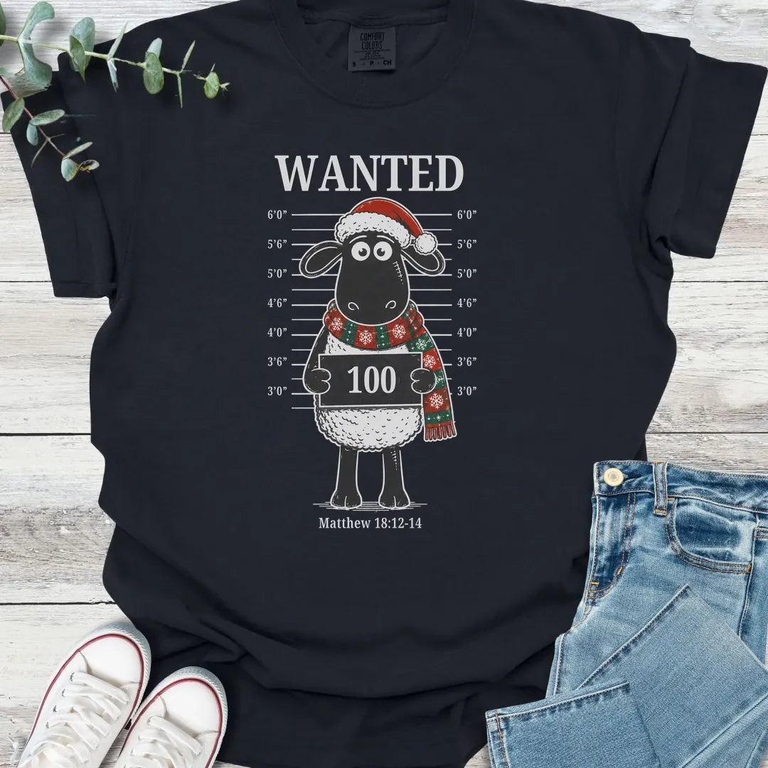 Christmas' Most Wanted T-Shirt - Christian graphic tee
