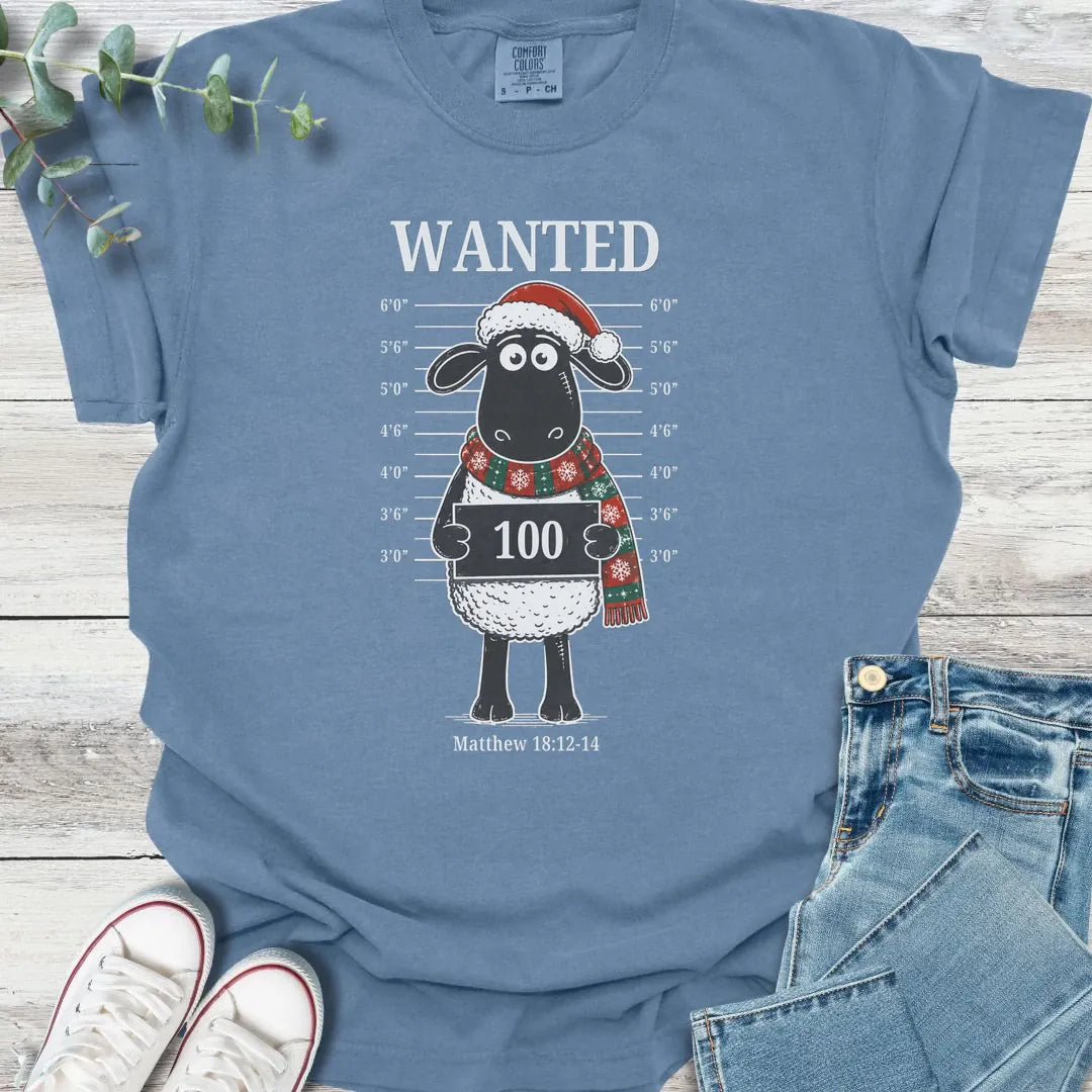 Christmas' Most Wanted T-Shirt - Christian graphic tee