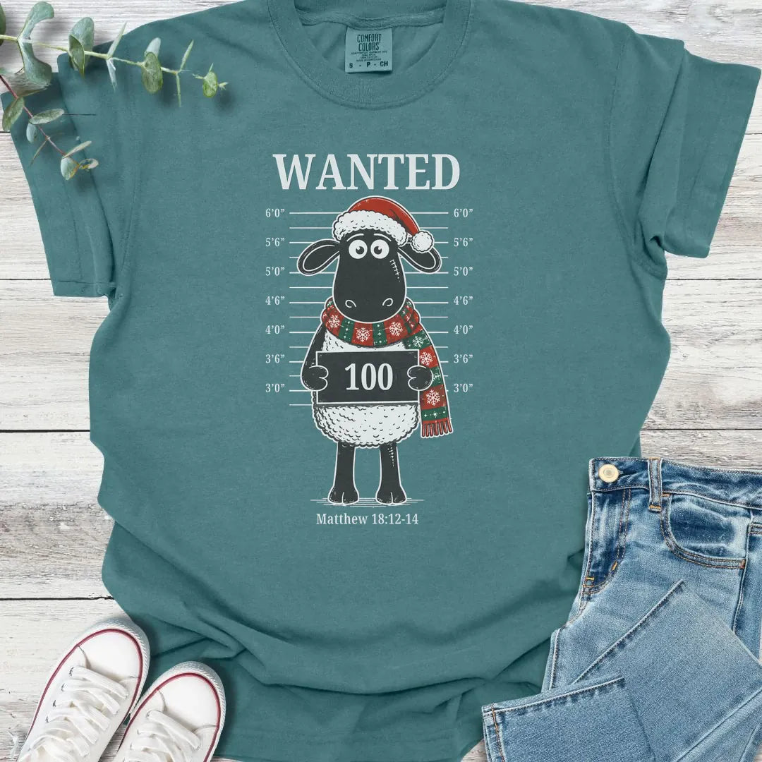 Christmas' Most Wanted T-Shirt - Christian graphic tee