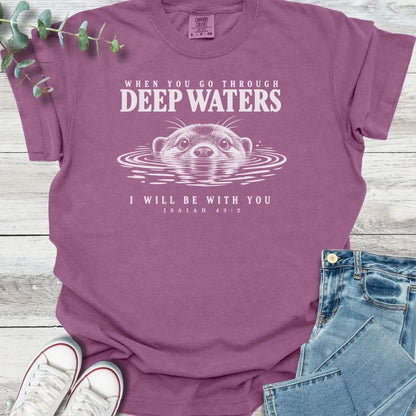 Deep Water Otter T-Shirt - Christian graphic tee