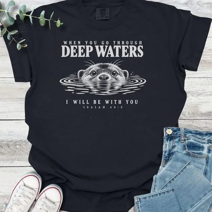 Deep Water Otter T-Shirt - Christian graphic tee