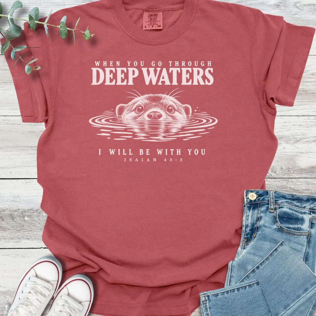 Deep Water Otter T-Shirt - Christian graphic tee