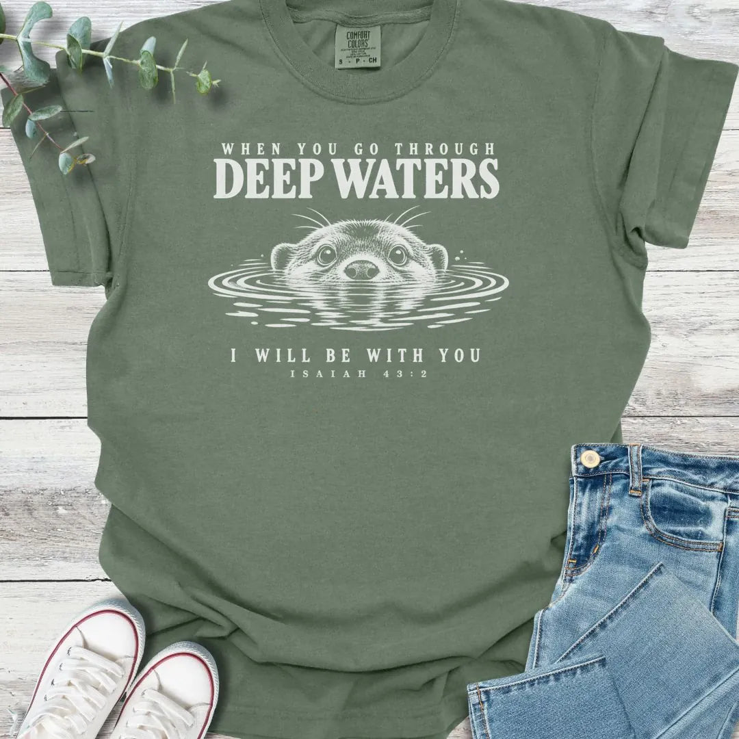 Deep Water Otter T-Shirt - Christian graphic tee
