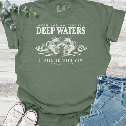 Deep Water Otter T-Shirt - Christian graphic tee