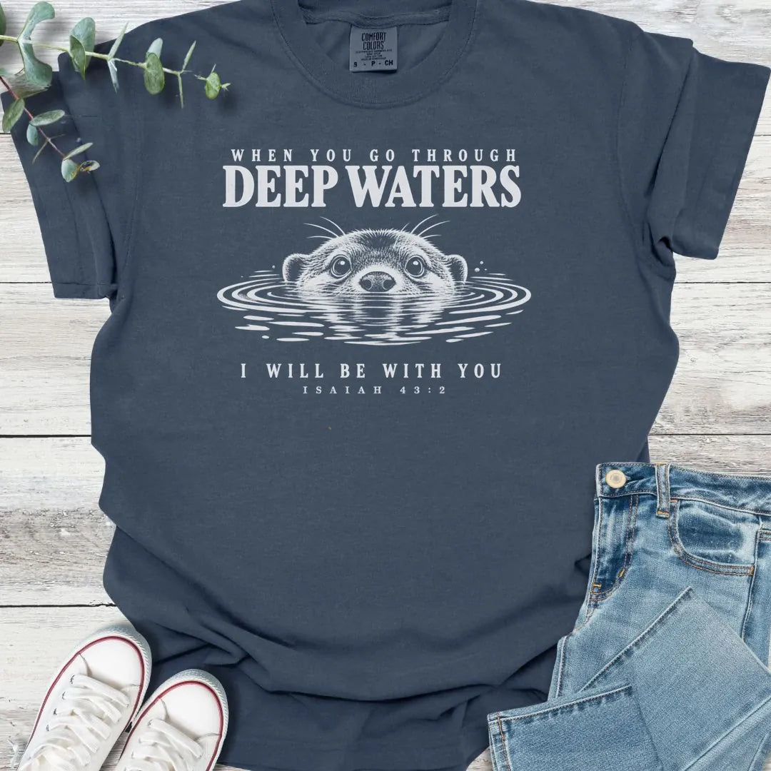 Deep Water Otter T-Shirt - Christian graphic tee