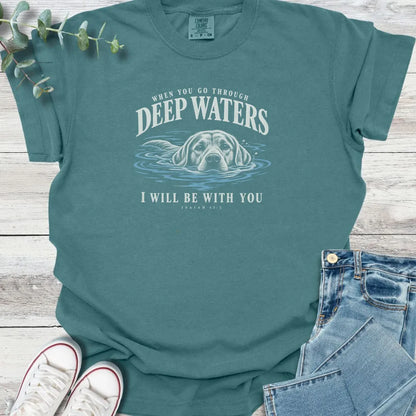Deep Waters Dog T-Shirt - Christian graphic tee