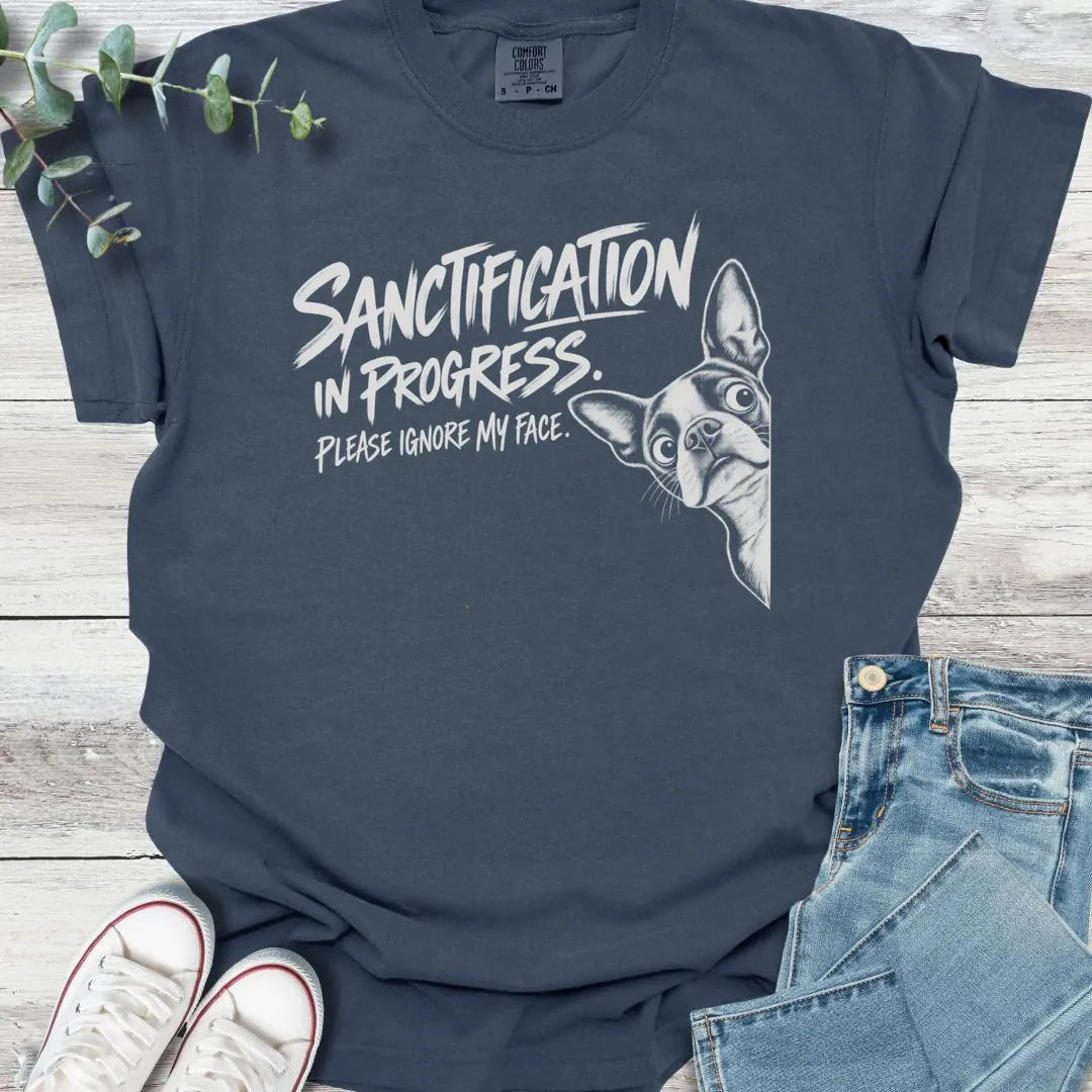Face in Progress T-Shirt - Christian graphic tee