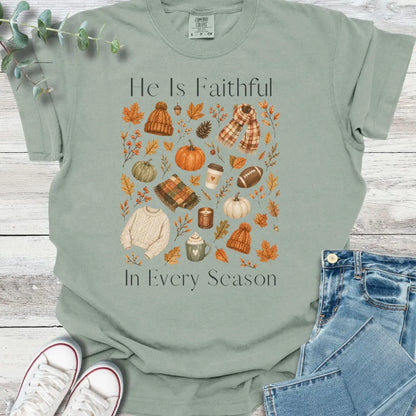 Fall Faithfulness T-Shirt - Christian graphic tee