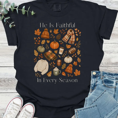 Fall Faithfulness T-Shirt - Christian graphic tee