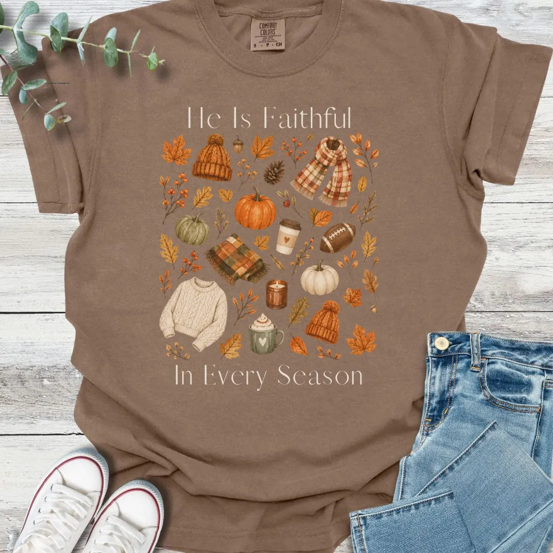 Fall Faithfulness T-Shirt - Christian graphic tee