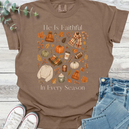 Fall Faithfulness T-Shirt - Christian graphic tee