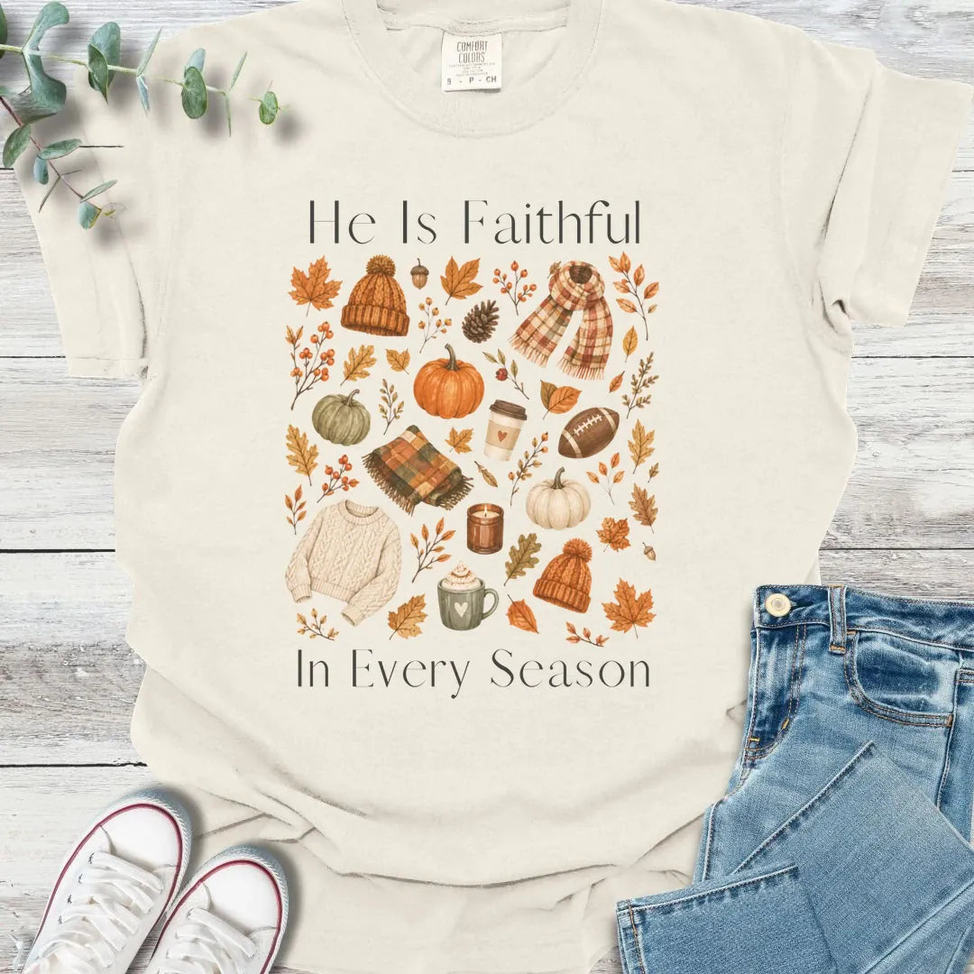 Fall Faithfulness T-Shirt - Christian graphic tee
