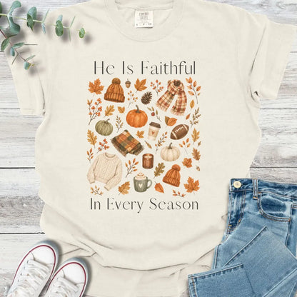 Fall Faithfulness T-Shirt - Christian graphic tee