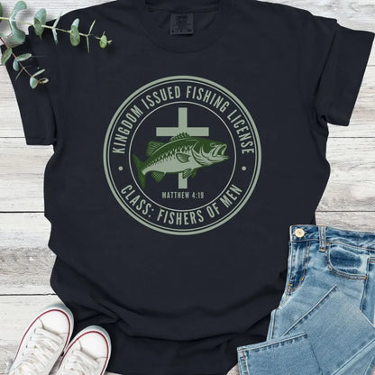 Fishing License T-Shirt - Christian graphic tee