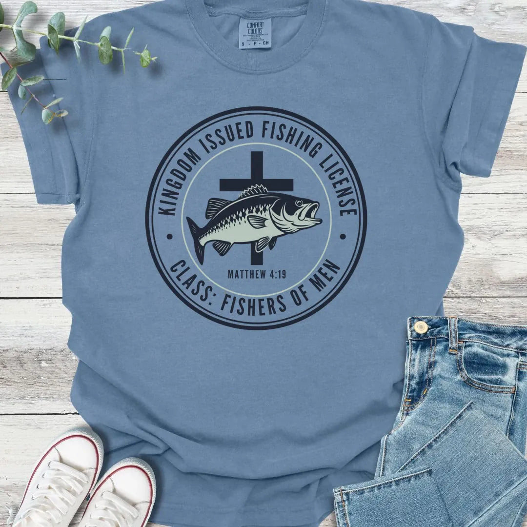 Fishing License T-Shirt - Christian graphic tee