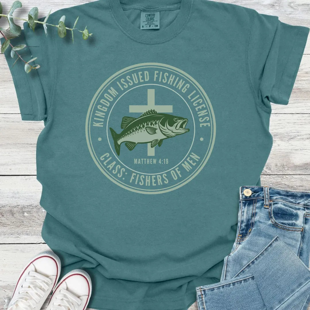Fishing License T-Shirt - Christian graphic tee