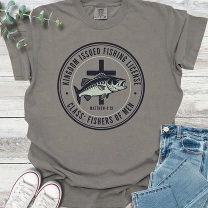 Fishing License T-Shirt - Christian graphic tee