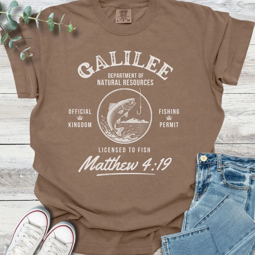 Fishing Permit T-Shirt - Christian graphic tee