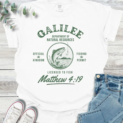 Fishing Permit T-Shirt - Christian graphic tee