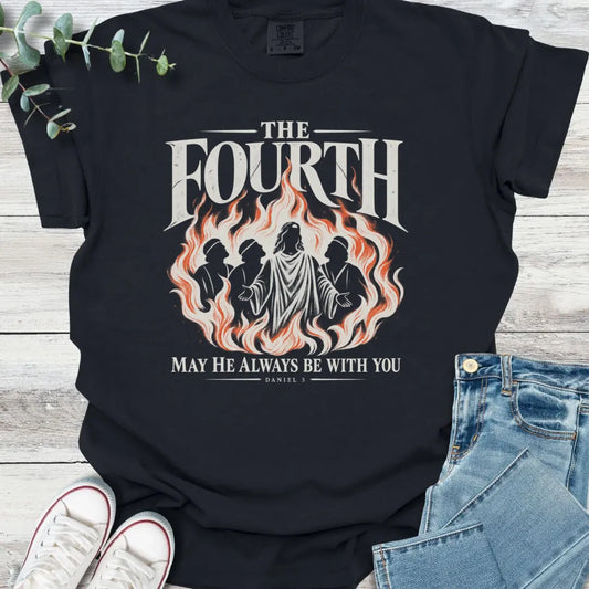 Fourth in Fire T-Shirt - Christian graphic tee