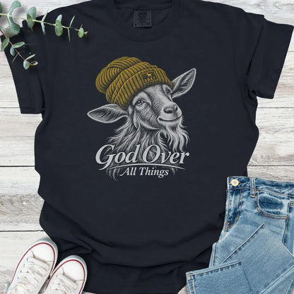 God Over All Things T-Shirt - Christian graphic tee