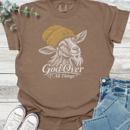 God Over All Things T-Shirt - Christian graphic tee